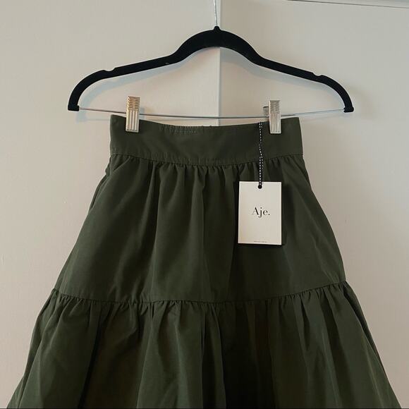 Aje Interlace Midi Ruffle Asymmetrical Skirt - Picture 9 of 12